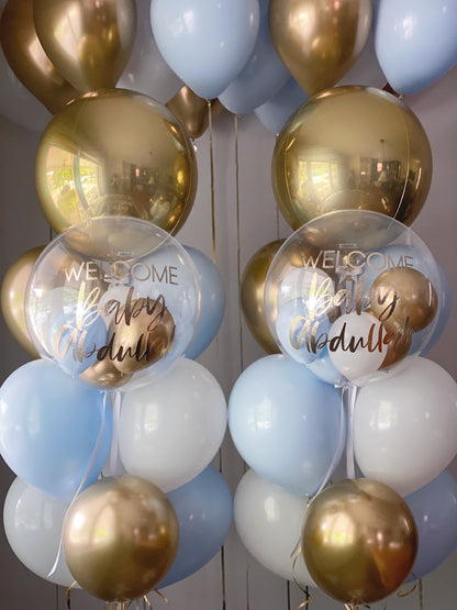 WELCOME BABY BOY BALLOON BUNDLE
