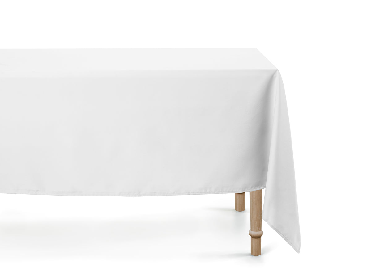 WHITE RECTANGULAR TABLECLOTH – CONFETTIMYPARTY