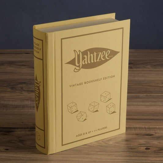 yahtzee vintage bookshelf edition board game