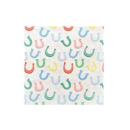 Colourful Yeehaw Horseshoe cocktail napkins for western-themed parties, available from our Toronto party store.”