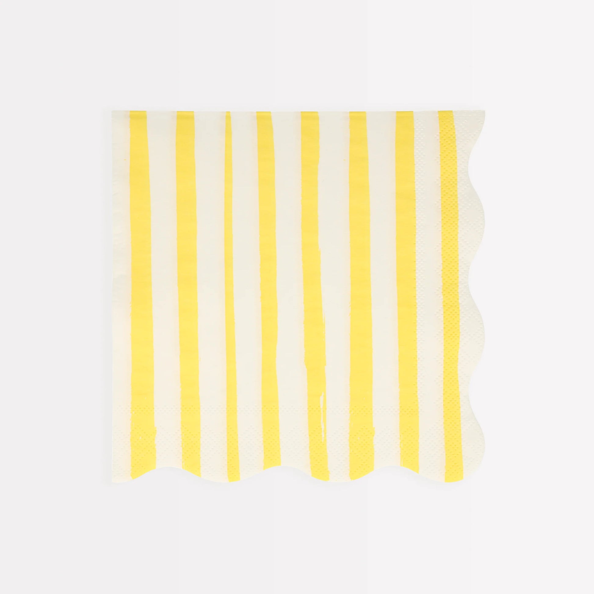 yellow stripe dinner napkins by meri meri