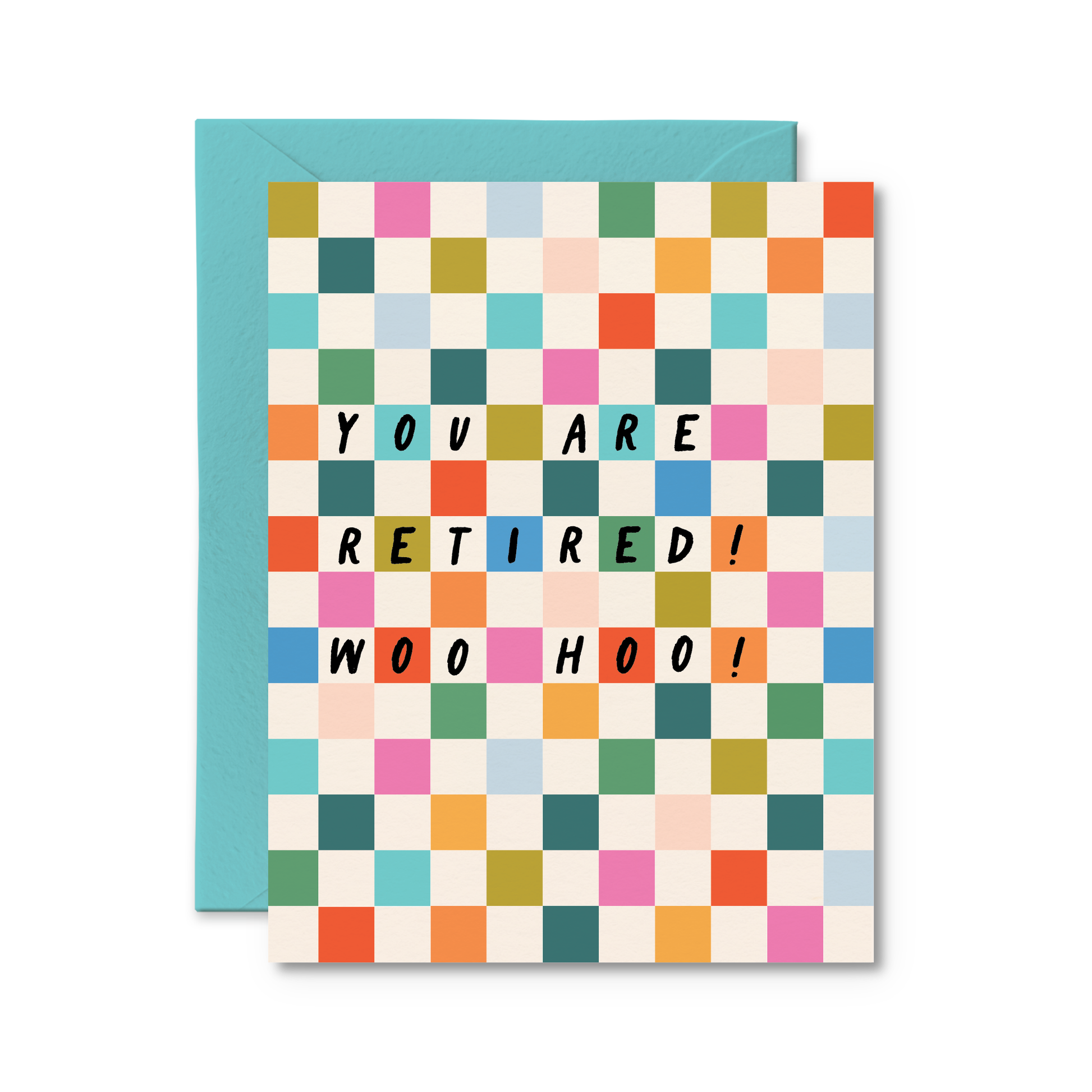 Colourful retirement greeting card available at our Toronto party shop