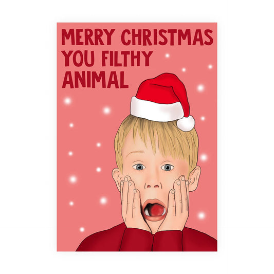 YA FILTHY ANIMAL CHRISTMAS CARD