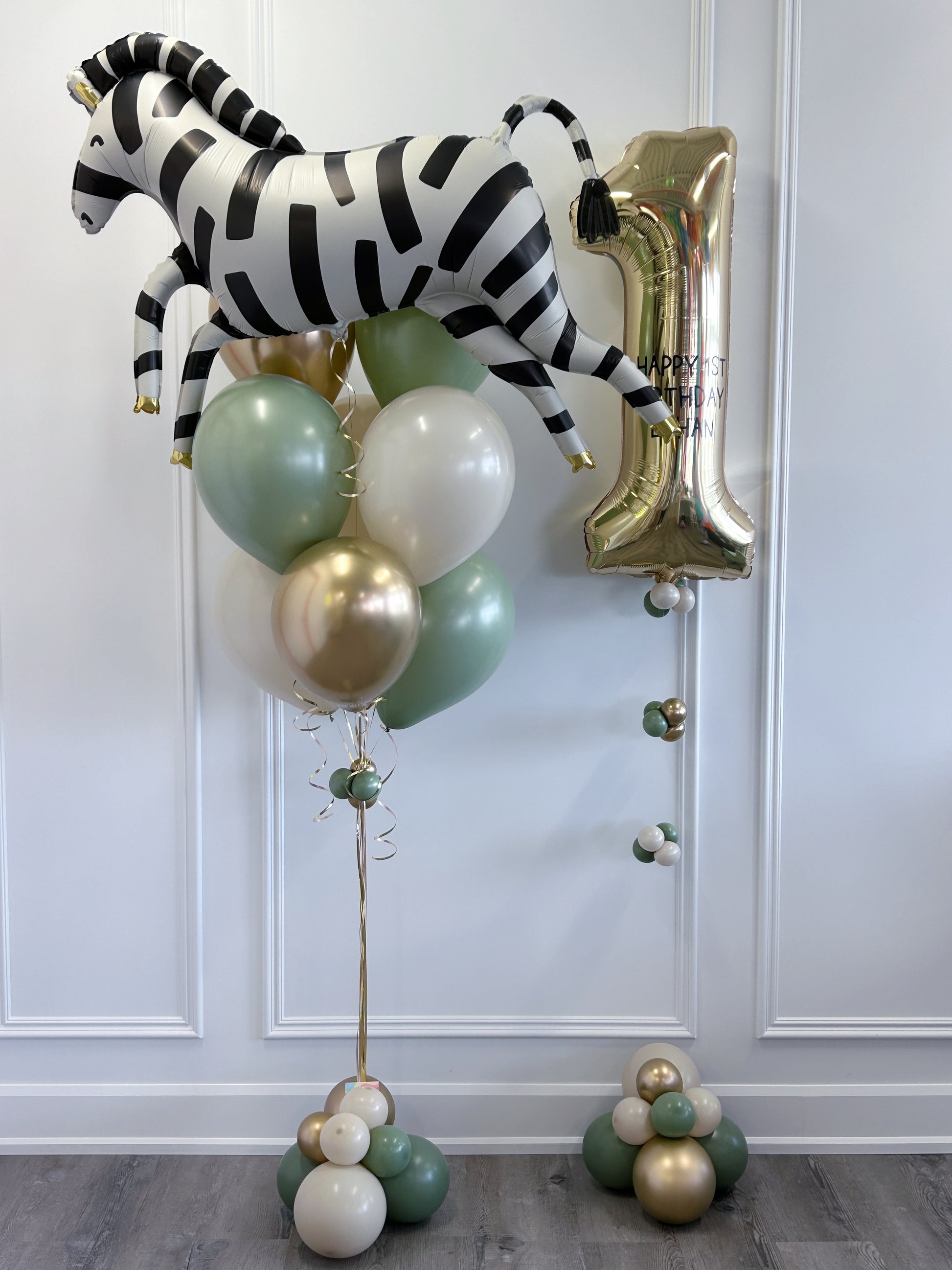 zebra balloon bundle