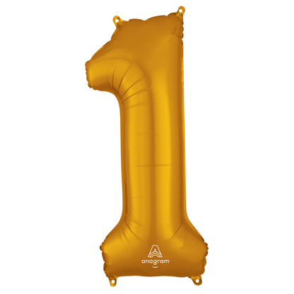 34" GOLD ANAGRAM FOIL NUMBERS