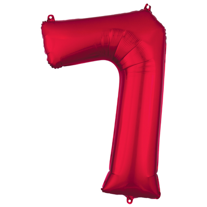 34" RED ANAGRAM FOIL NUMBERS