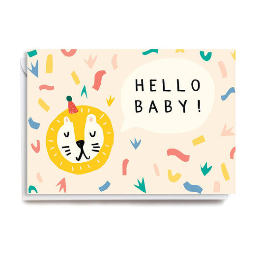 HELLO BABY GREETING CARD