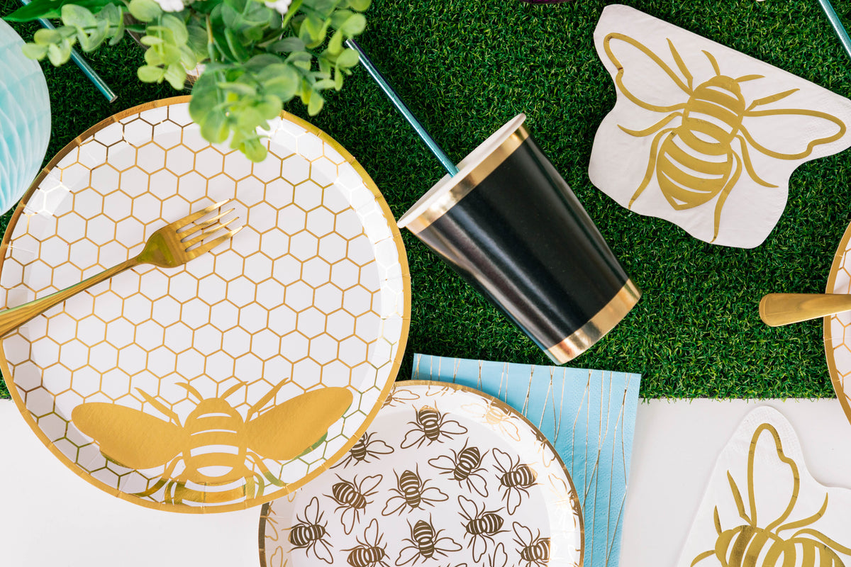 HEY, BAE-BEE SMALL DESSERT PLATES – CONFETTIMYPARTY