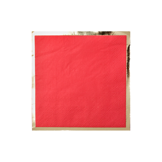 RUBY RED COCKTAIL NAPKINS