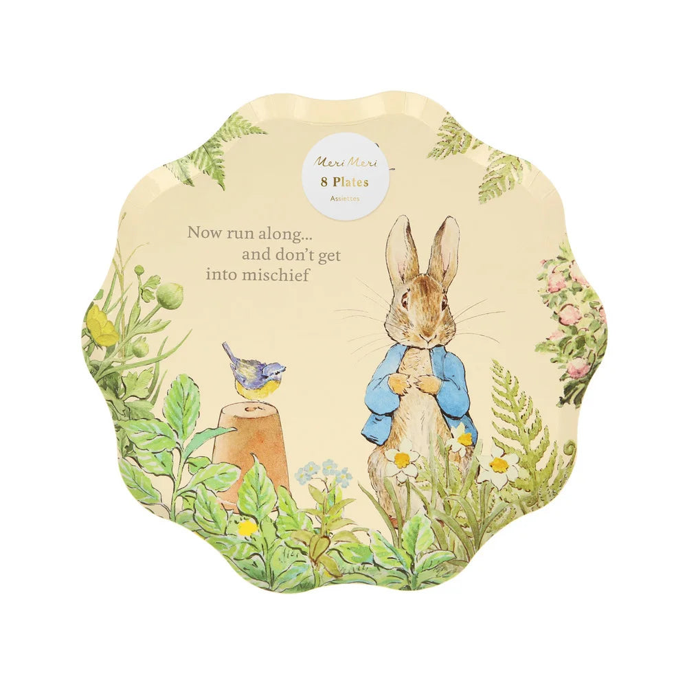 peter rabbit plates pack of 8 plates