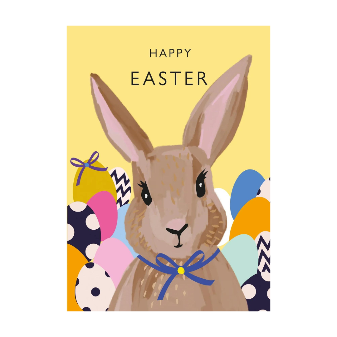 HAPPY BUNNY EASTER GREETING CARD