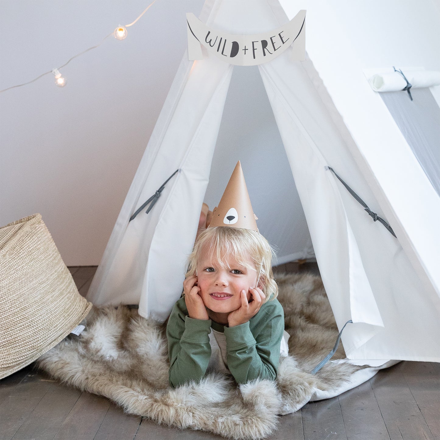 camping theme for children's party