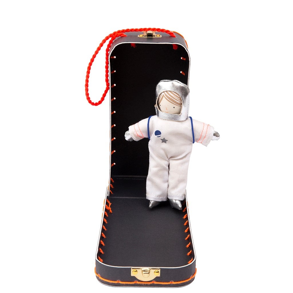 astronaut suitcase doll