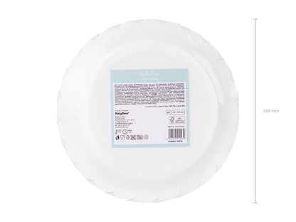 baby whale paper plates
