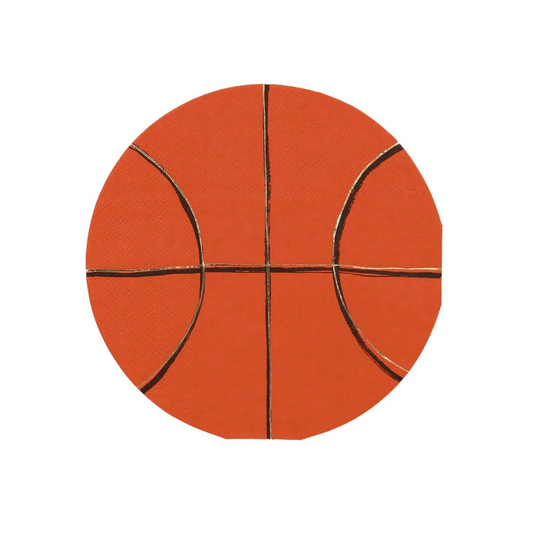 basketball shaped napkins by meri meri