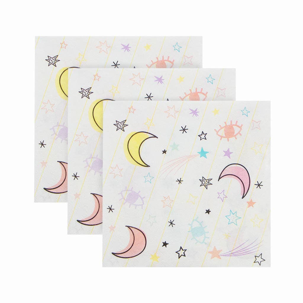 celestial pastel unicorn napkins
