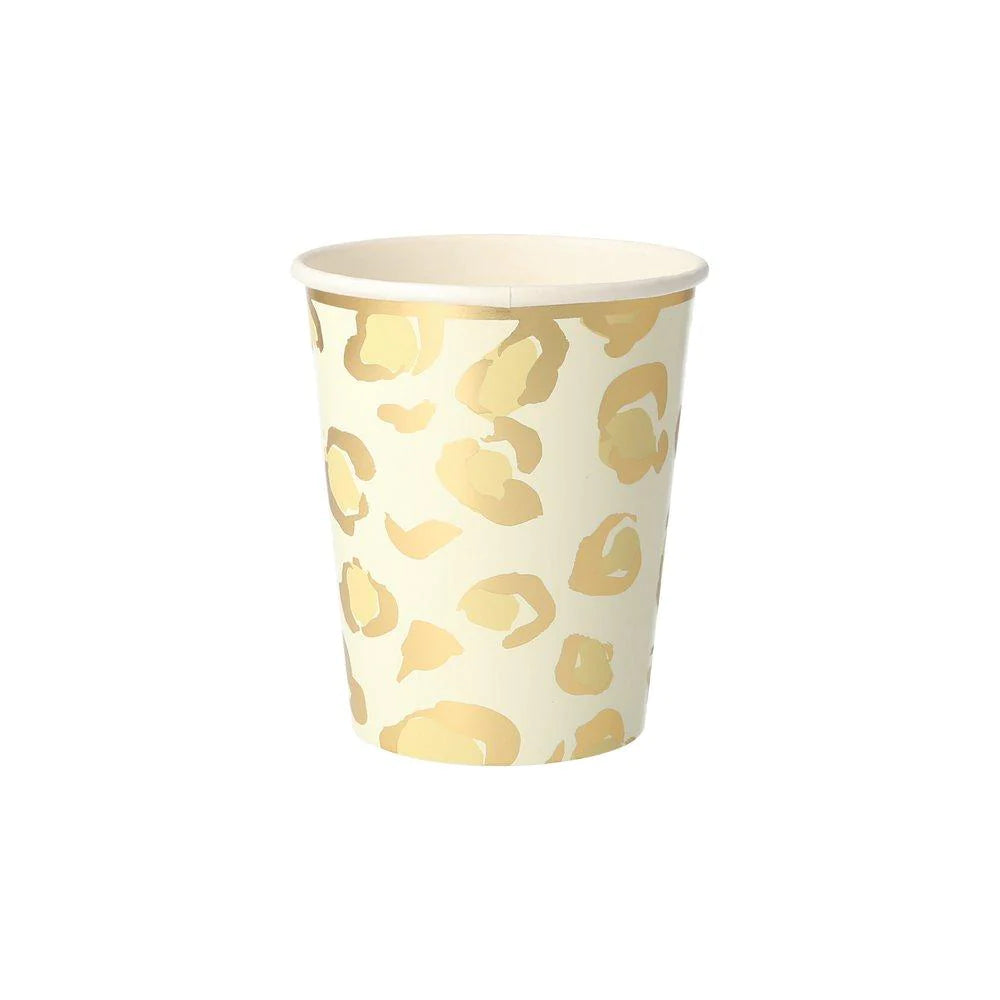 cheetah paper cup