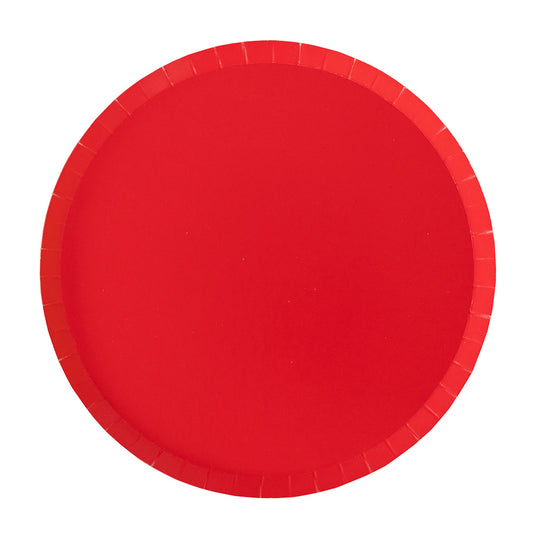 cherry red dinner plates by jollity & co