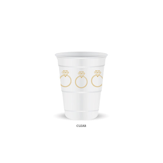 clear ring cups with bridal