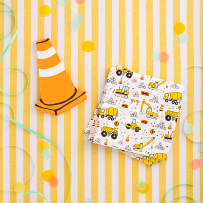 construction themed napkins by daydream society