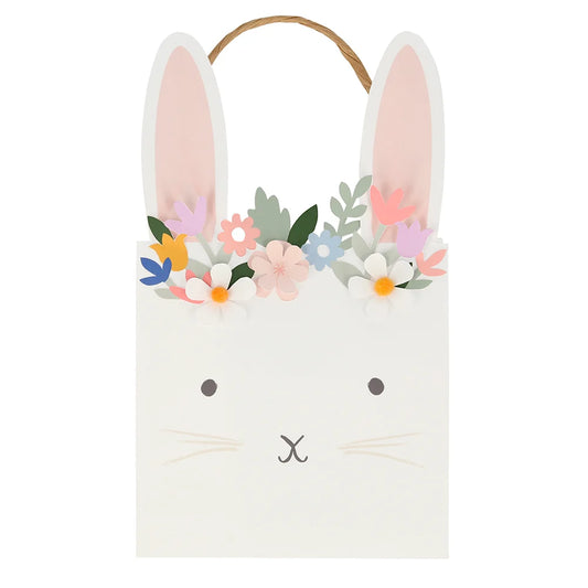 paper bunny floral bags