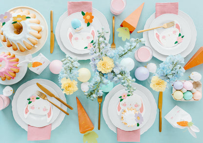 carrot treat boxes - easter table setup