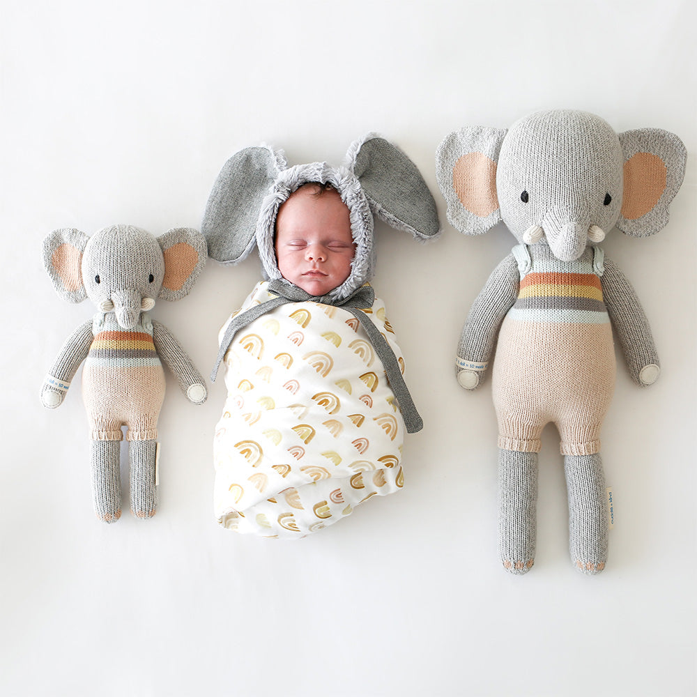Evan the elephant by cuddle + kind