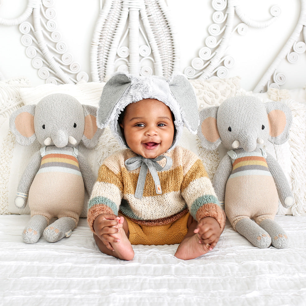 Evan the elephant by cuddle + kind
