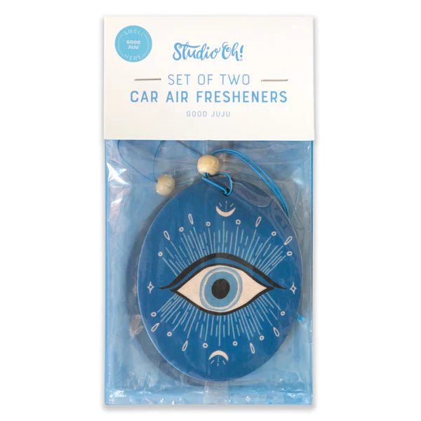 evil eye air freshener packaging