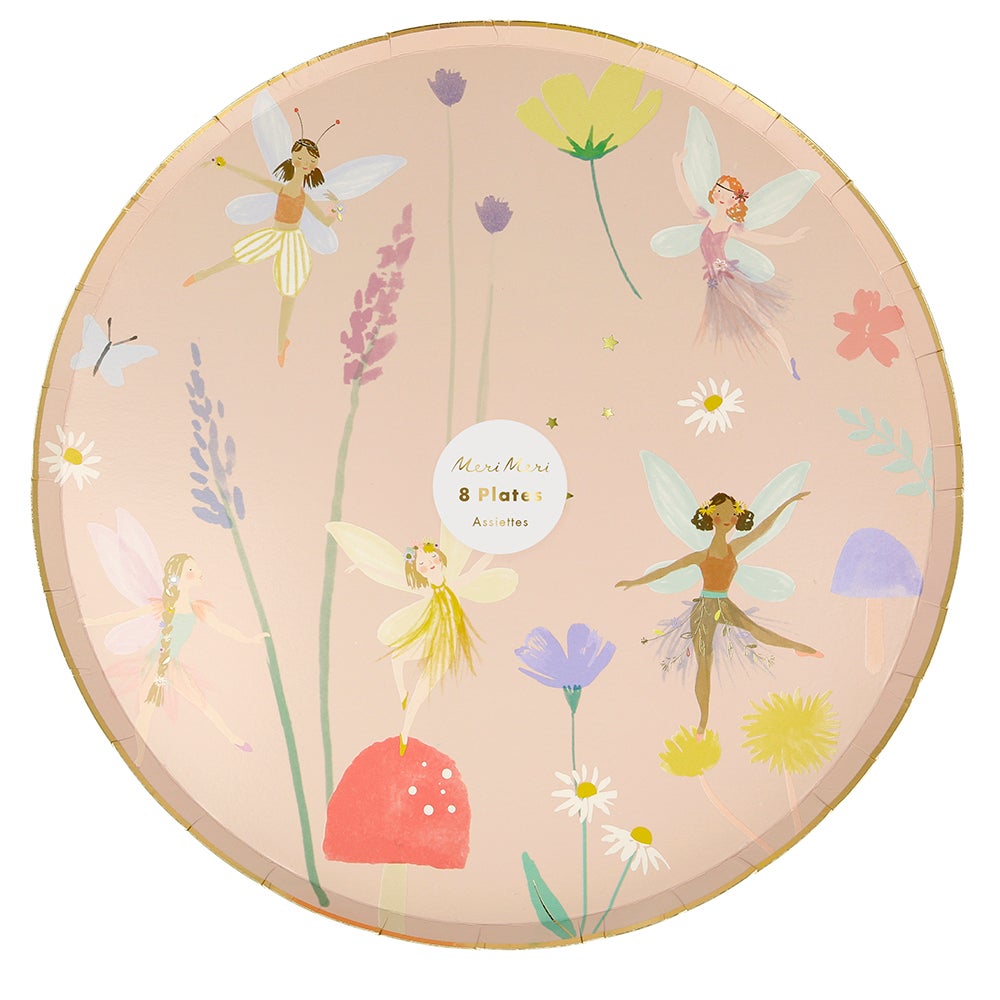 fairy garden paper plates