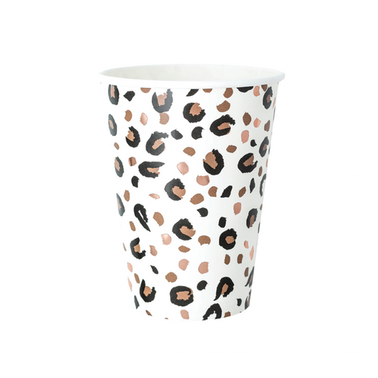 leopard spotted cups