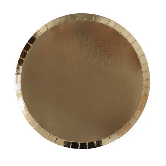 gold dinner paper plates - jollity & co