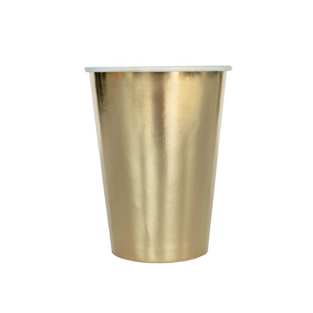 soft gold paper cups jollity & co
