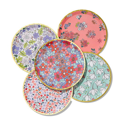IN FULL BLOOM LARGE PAPER PLATES