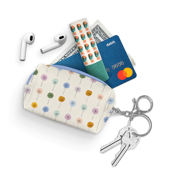 dotted palms keychain pouch