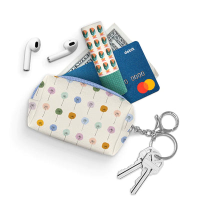 dotted palms keychain pouch
