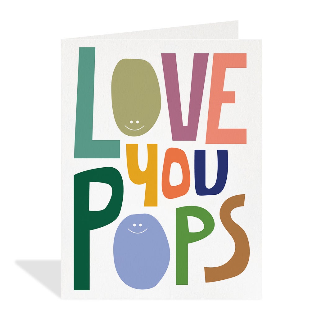 love you pops greeting card