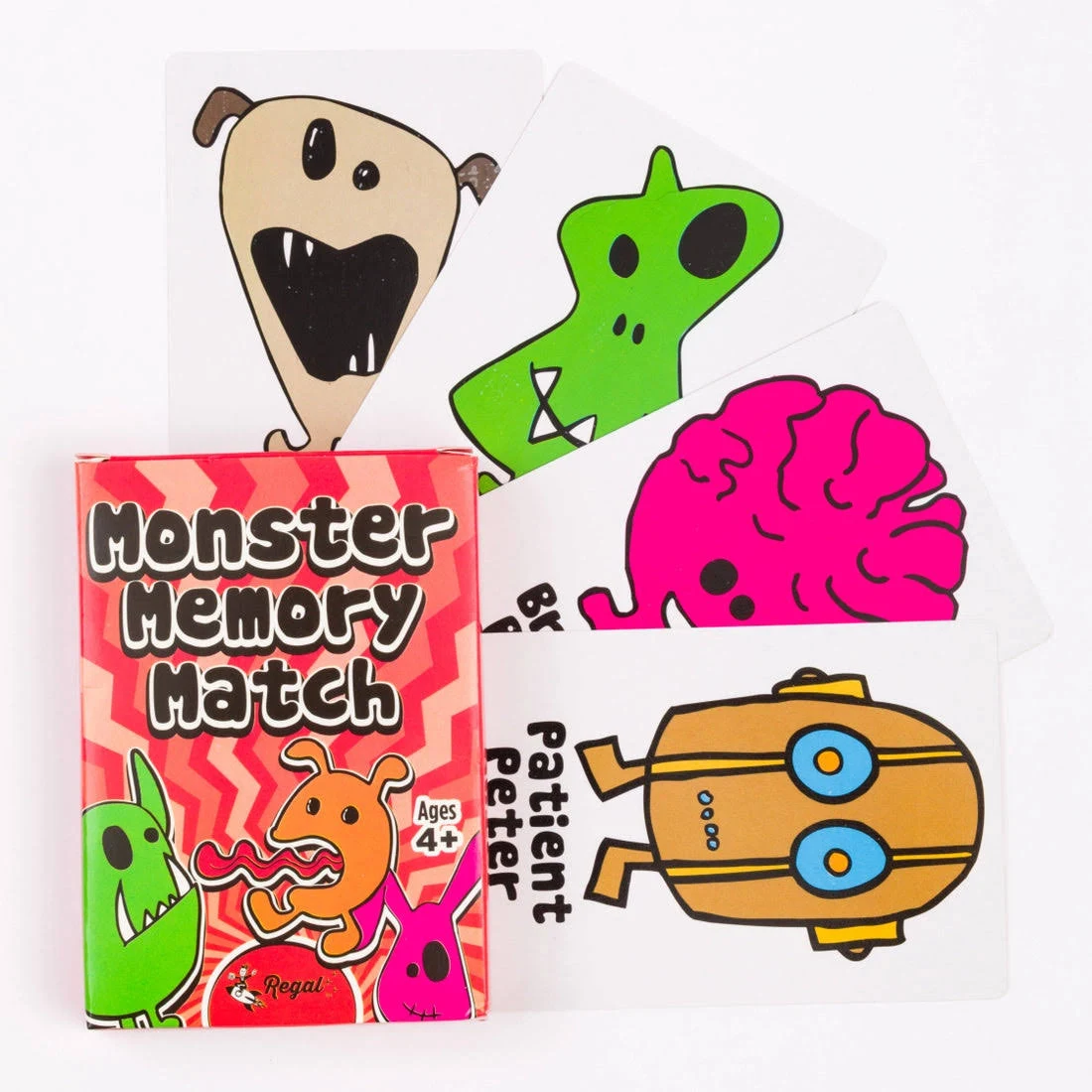 monster memory match kids card game