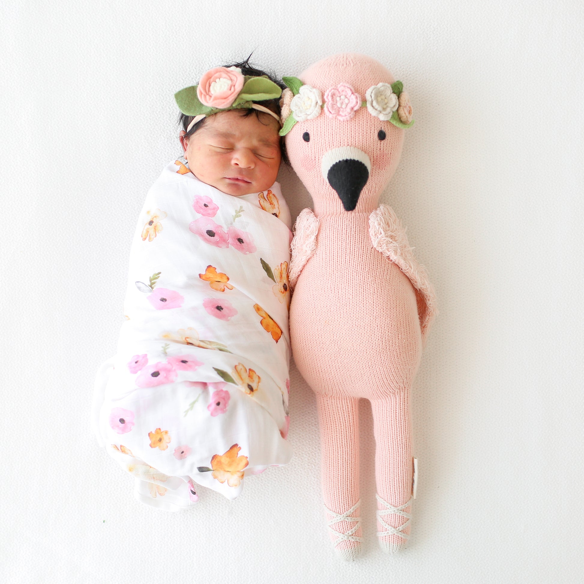 penelope the flamingo by cuddle + kind