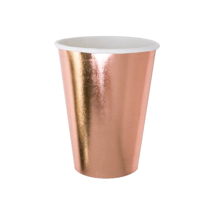 posh rose gold paper cups jollity & co.