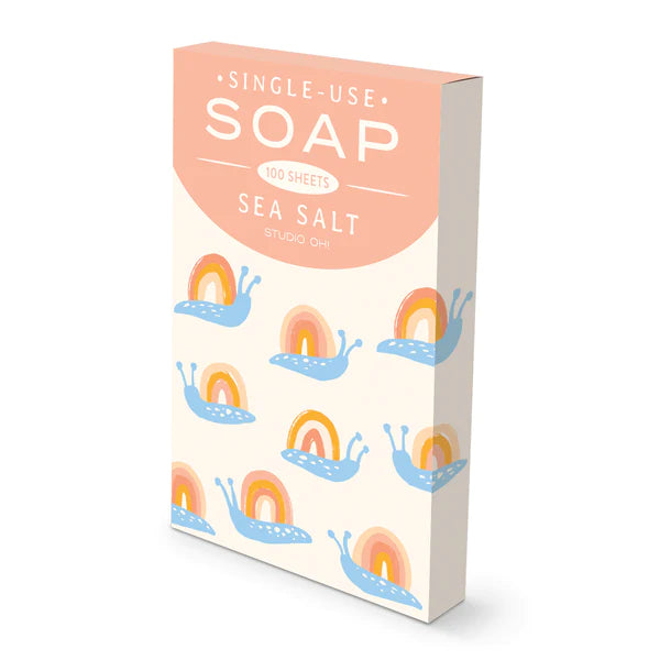 single use soap sheets sea salt scent