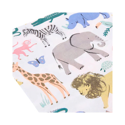 detailed shot of animal print napkins