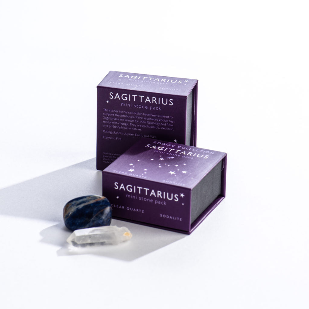 mini stone pack for sagittarius zodiac sign