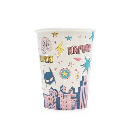 superhero star paper cups by great pretenders