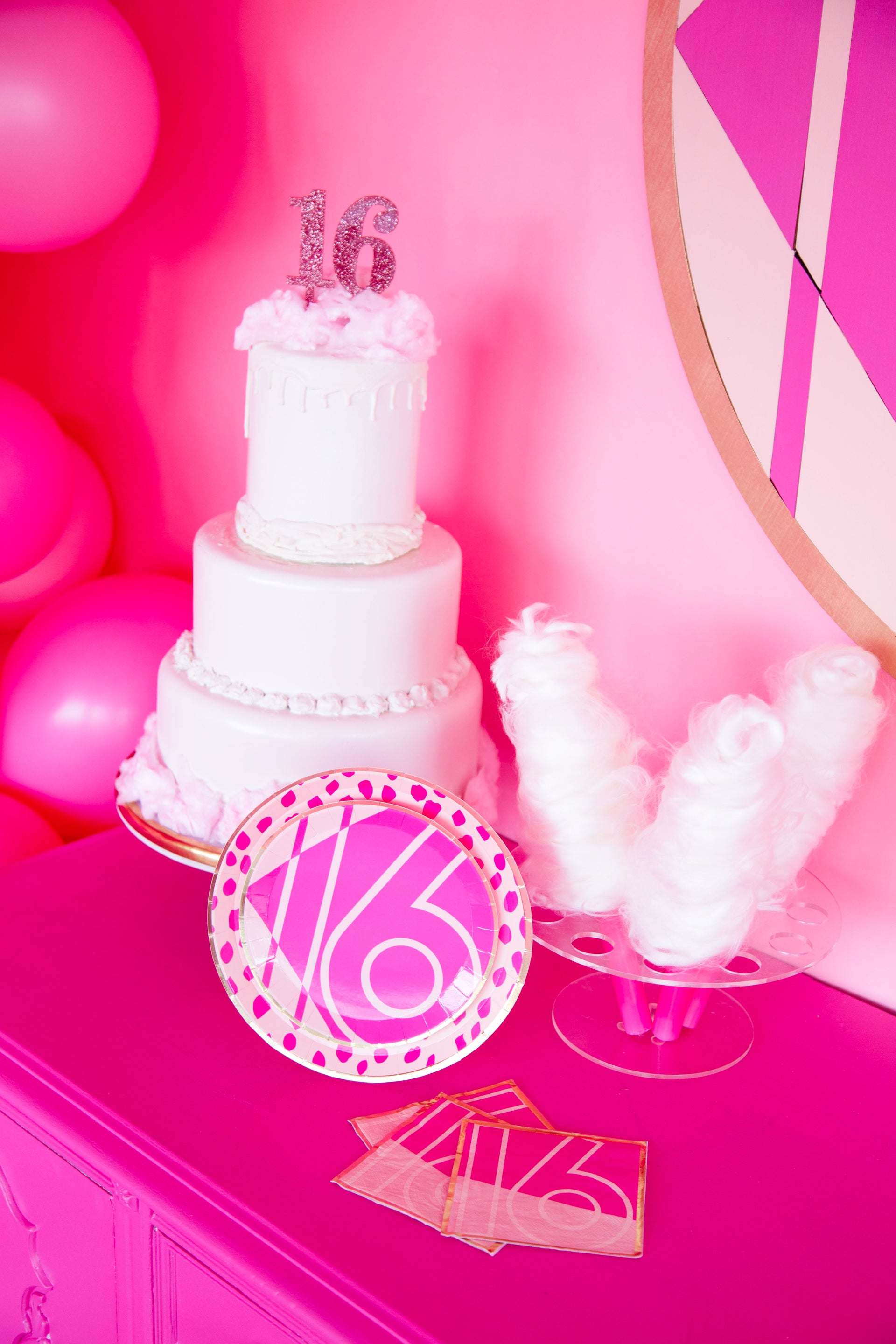 sweet 16 pink themed party inspo