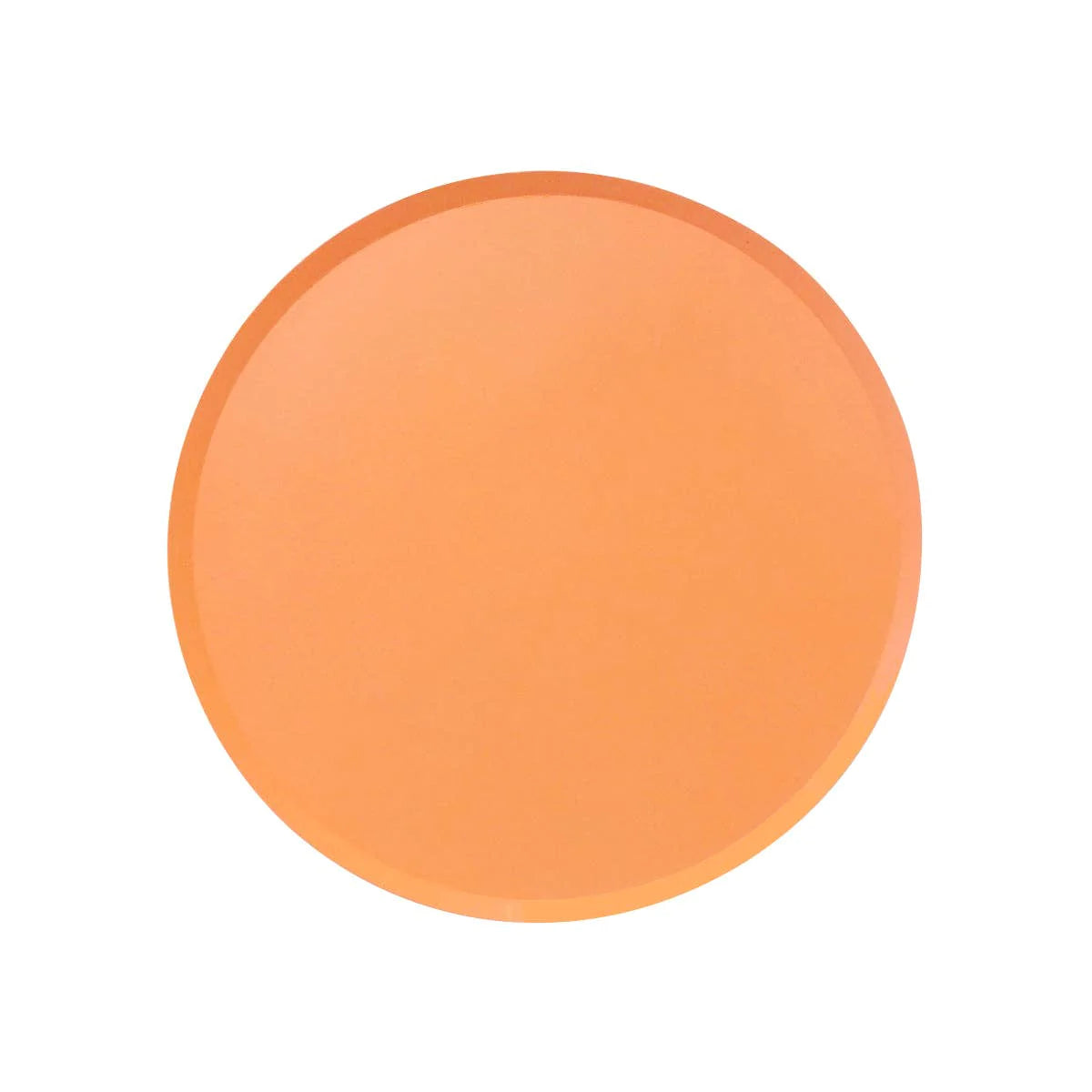 tangerine orange coloured paper plate