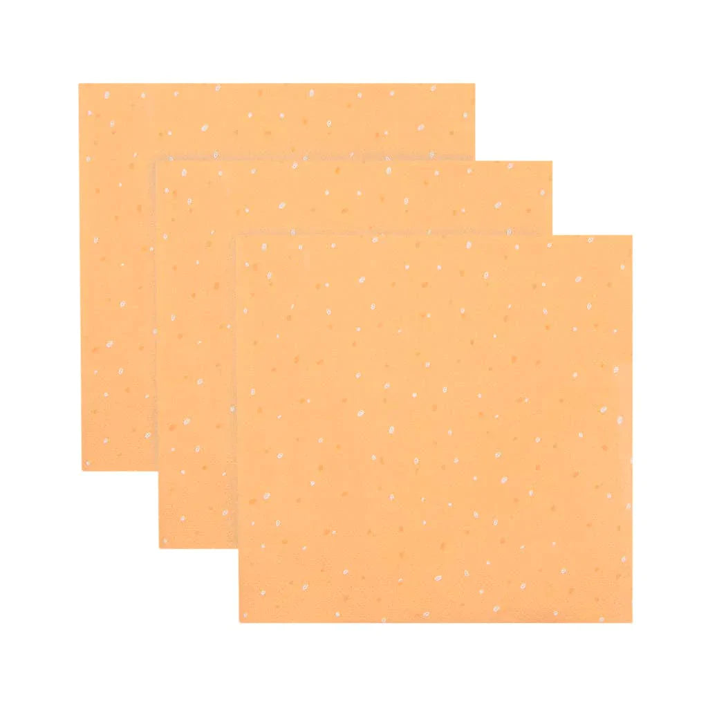 tangerine coloured napkins