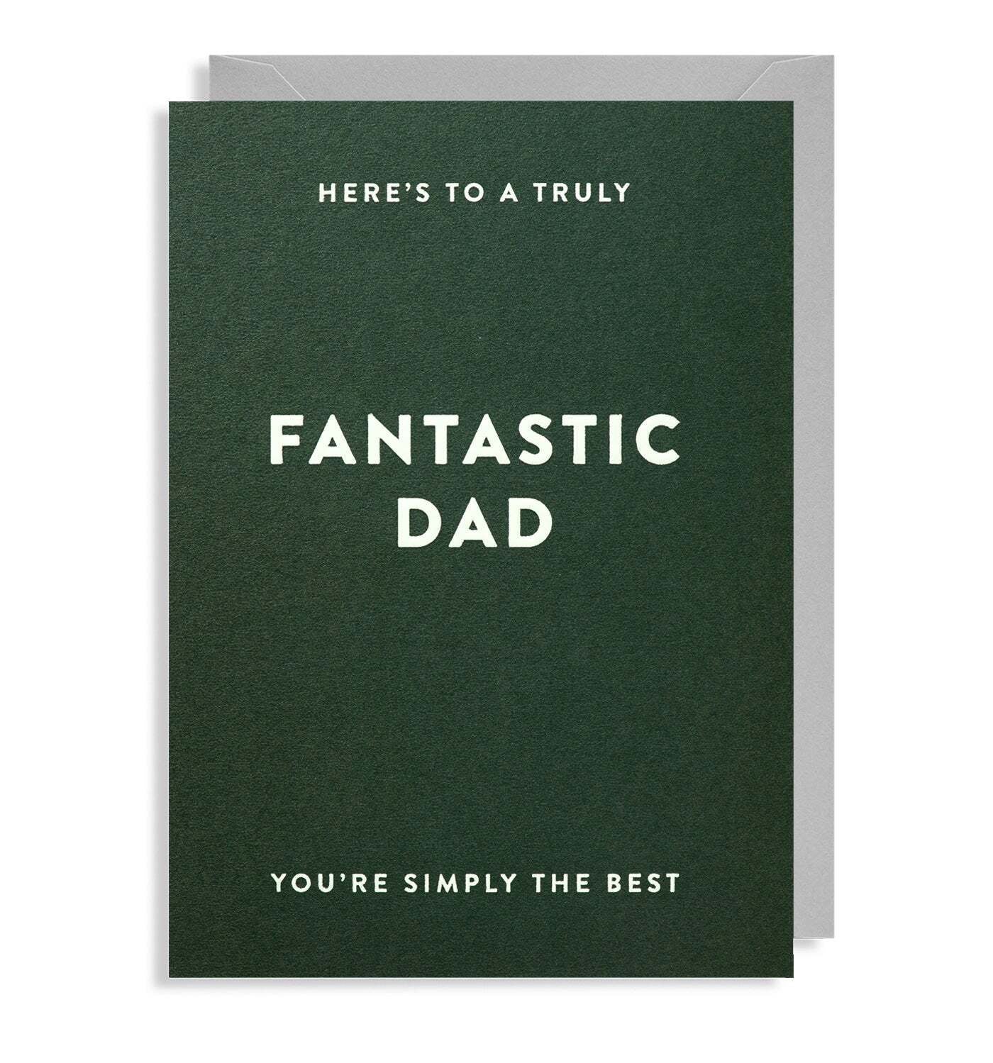 truly fantastic dad greeting card