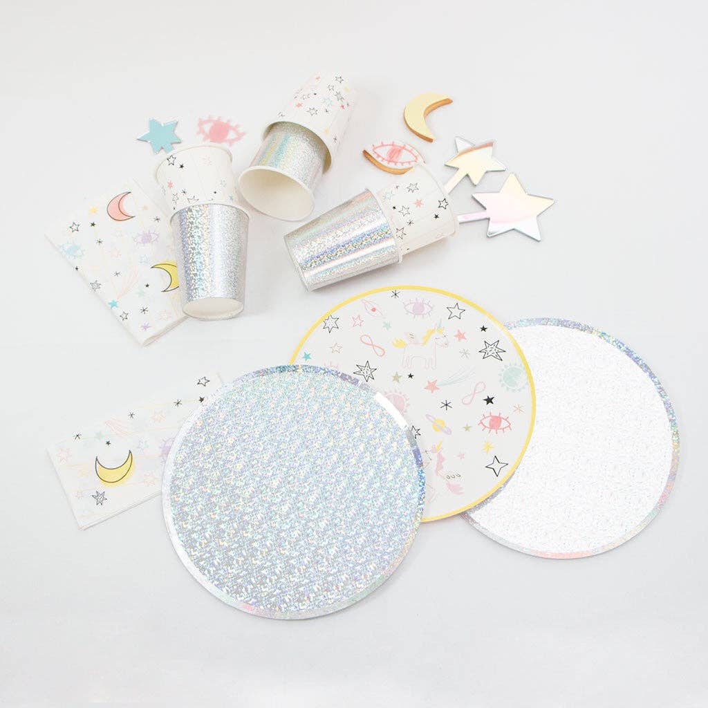 celestial paper napkins and plates