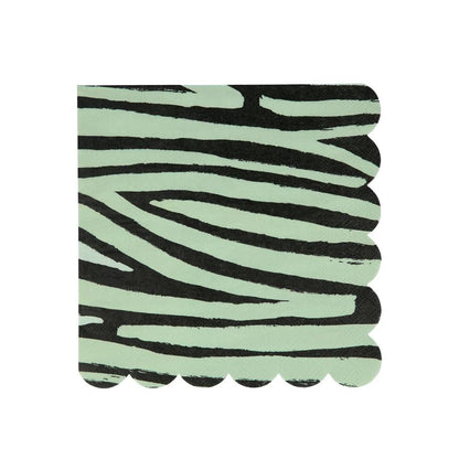 zebra print safari napkin
